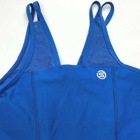 Skins Compression Blue Tank Top A200 Nylon Blend - Picture 7 of 10